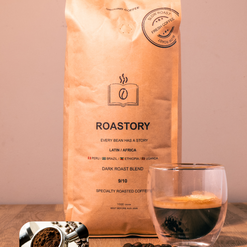 Roastory Dark Roast Filterkoffie – Versgemalen Specialty (500g & 1000g)