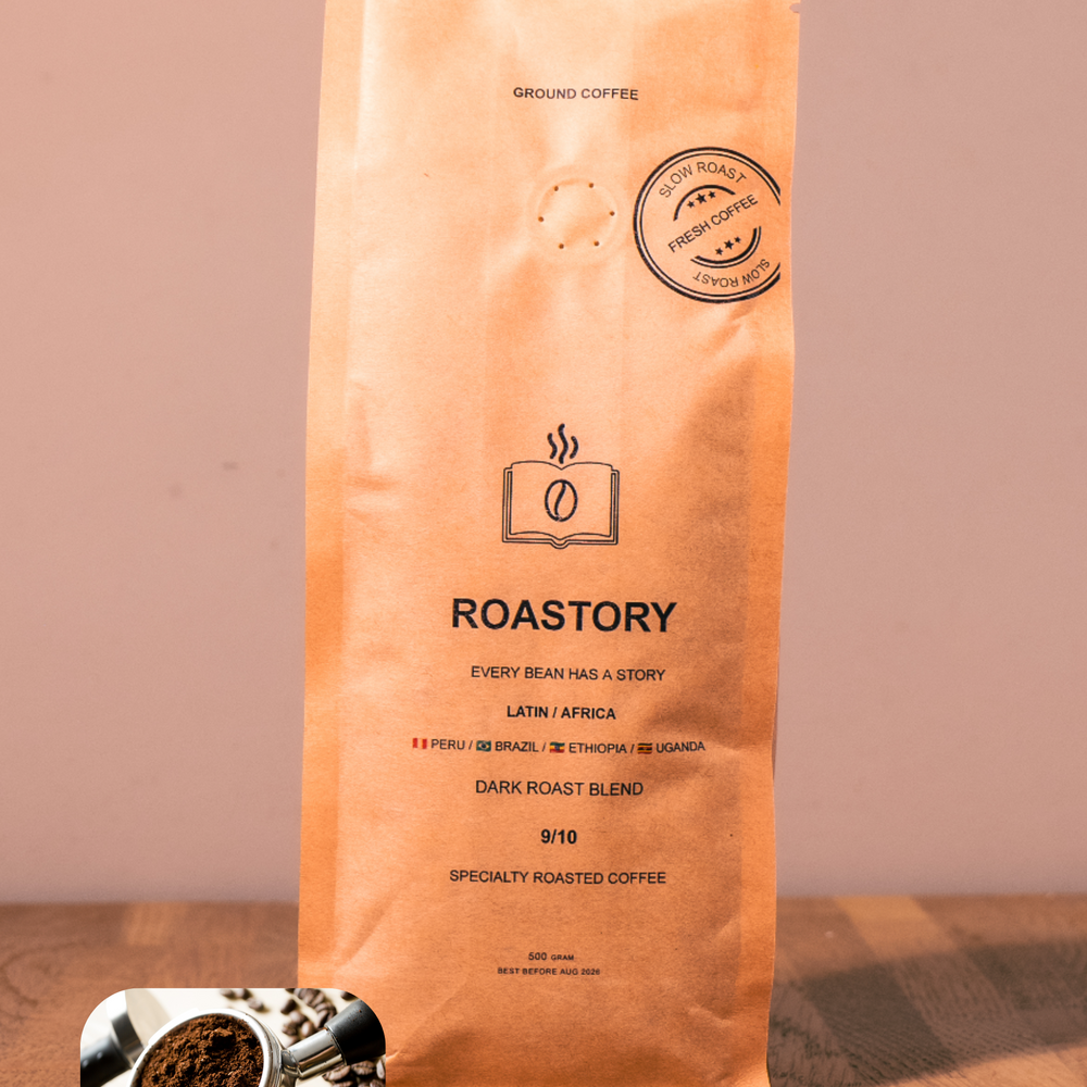 Roastory Dark Roast Filterkoffie – Versgemalen Specialty (500g & 1000g)