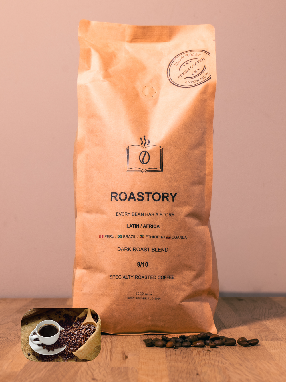 Roastory Dark Roast Koffiebonen – Vers Gebrand Specialty (500g & 1000g)